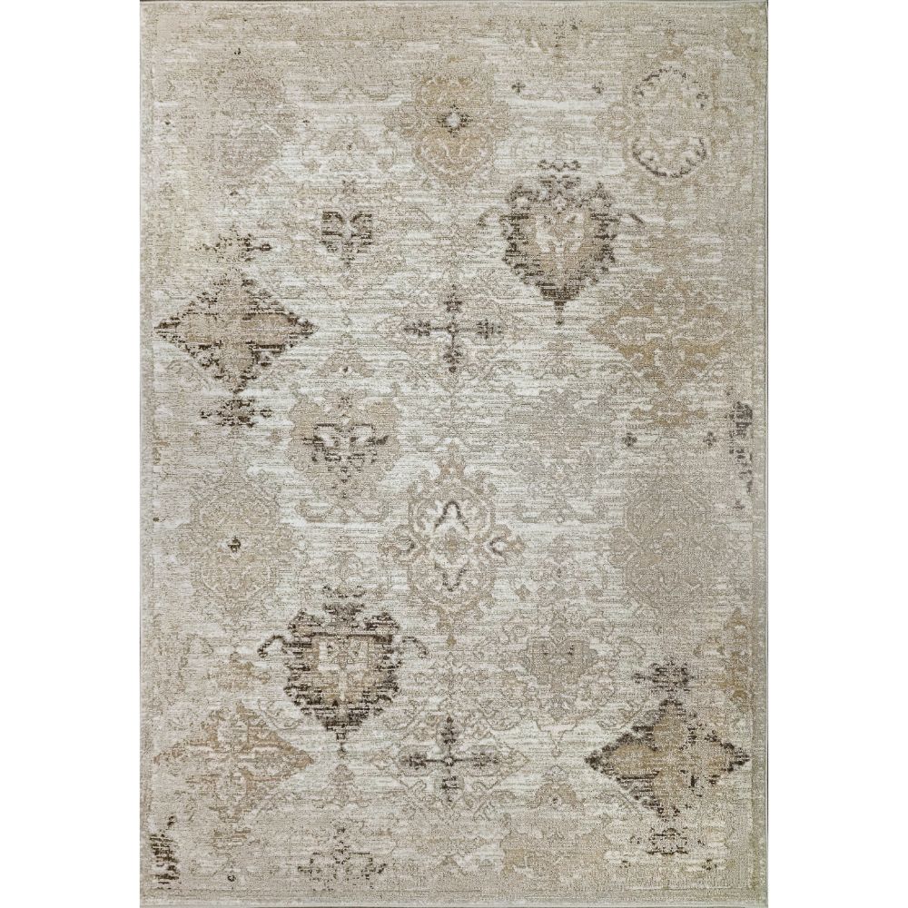 Dynamic Rugs 61795-060 Momentum 6.7 Ft. X 9.6 Ft. Rectangle Rug in Ivory/Grey/Taupe